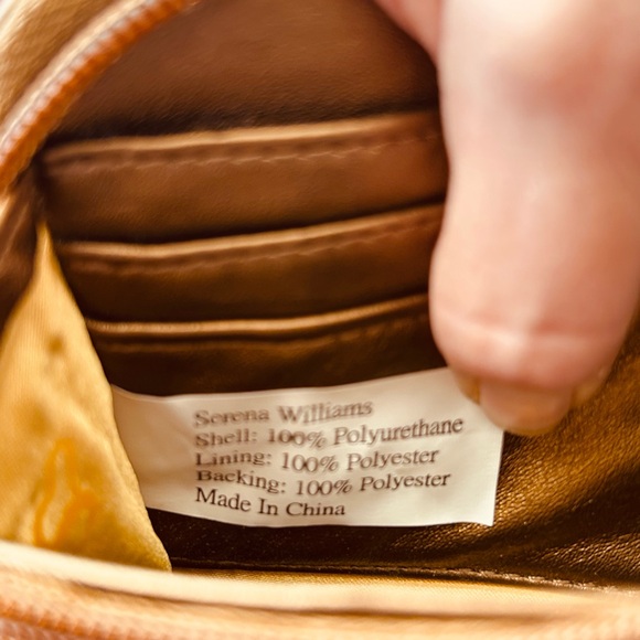 S by Serena Williams Artistic Gold & Brown Shoulder Bag and matching Wallet - Picture 3 of 14